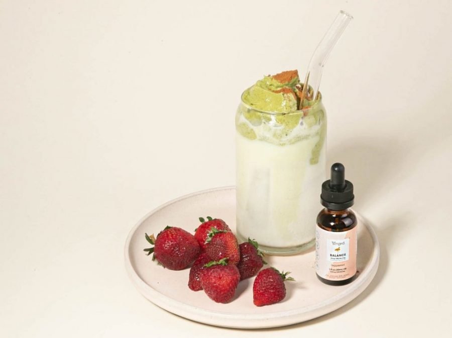Whipped Matcha CBD Latte – Winged Wellness