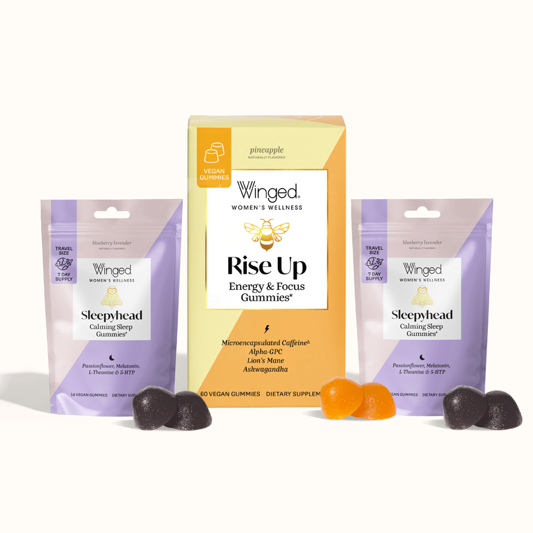 Rise Up Energy & Focus Gummies + Sleepyhead Travel Packs