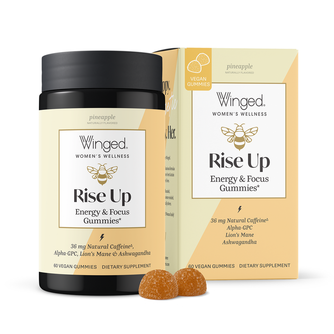 Winged Women's Wellness Rise Up Energy & Focus Gummies 