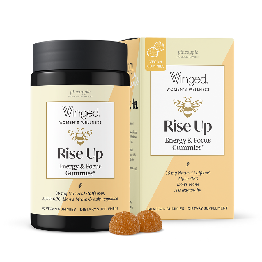 Winged Women's Wellness Rise Up Energy & Focus Gummies 