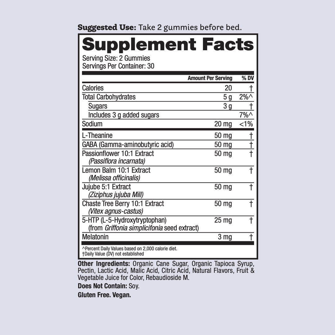 Sleepy Head Supplement Facts
