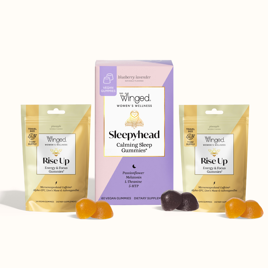 Sleepyhead Sleep Support Gummies + Rise Up Travel Packs