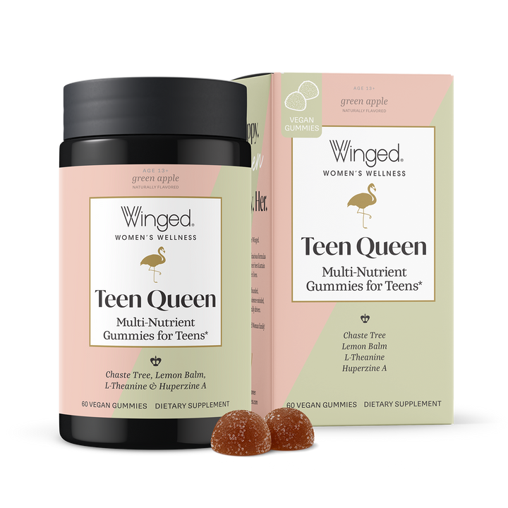 Winged Teen Queen multi-nutrient gummies for teens 