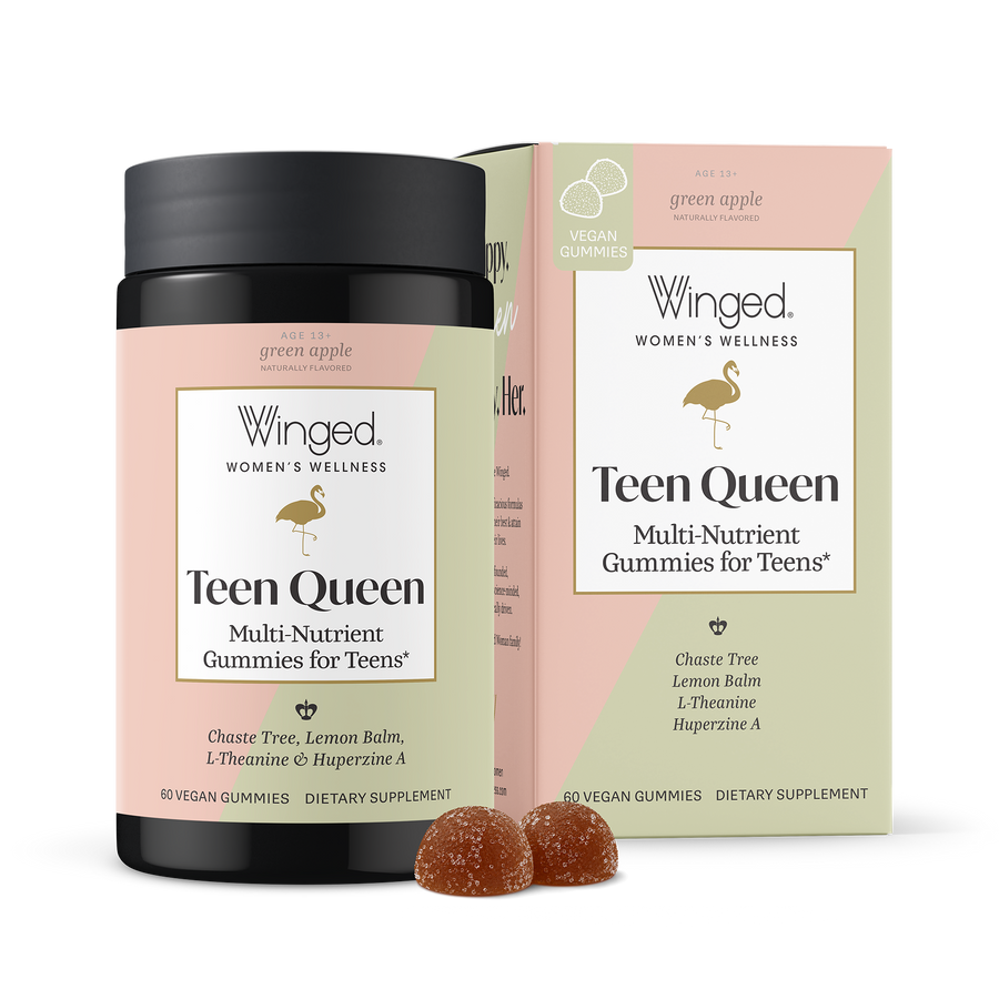 Winged Teen Queen multi-nutrient gummies for teens 