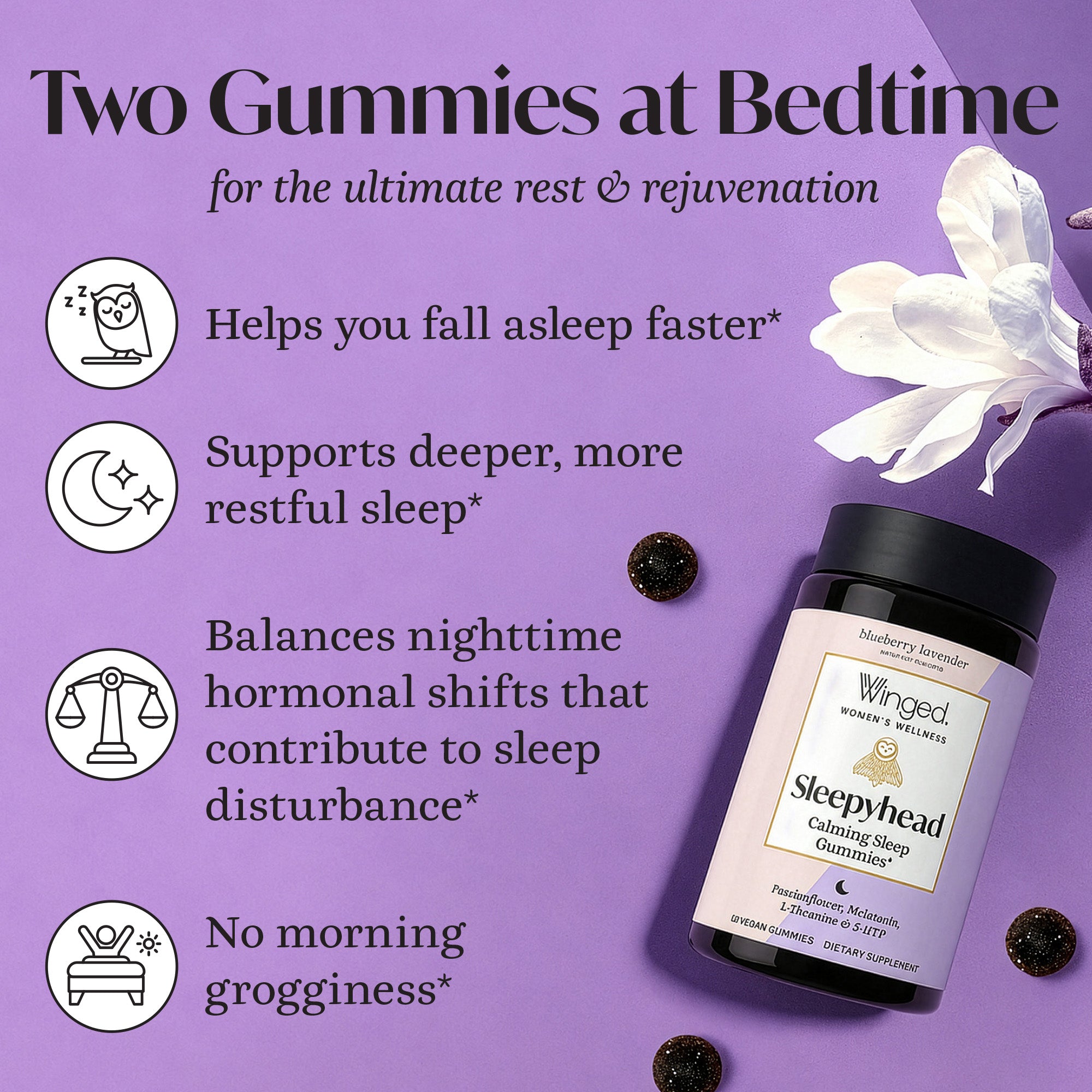 Sleepyhead Sleep Support Gummies – Winged Wellness