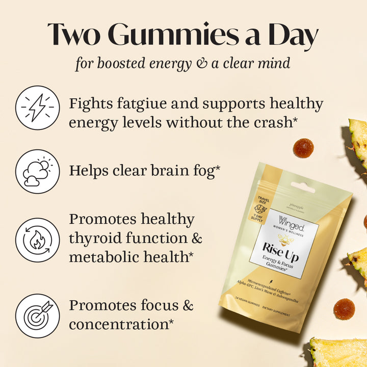 Rise Up Energy & Focus Gummies- Travel Packs