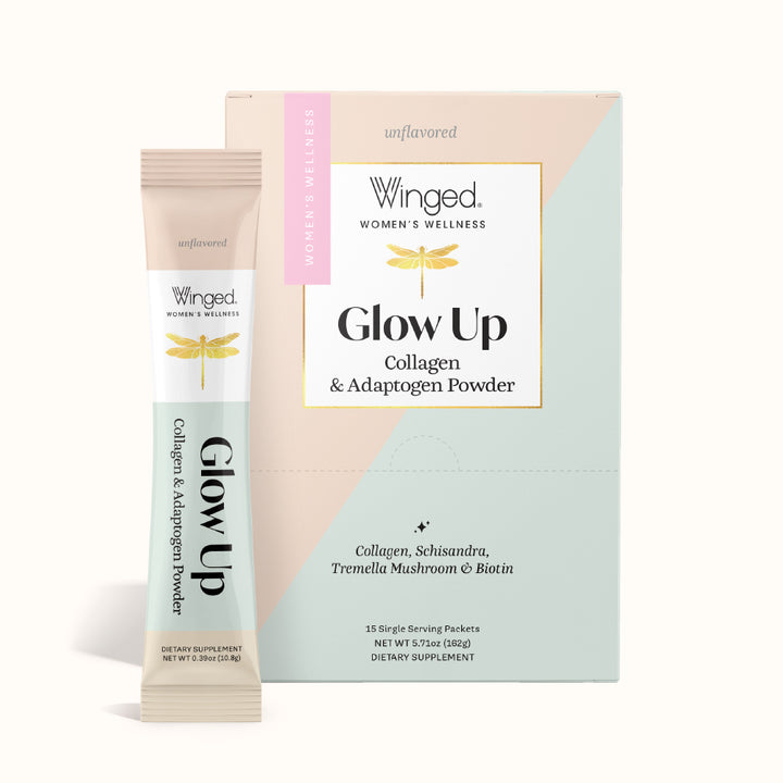 Glow Up Collagen & Stress Powder - Travel Packs (Unflavored)