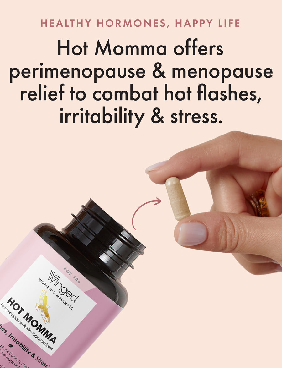 Hot Momma Menopause Support Capsules – Winged Wellness
